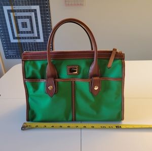 Dooney and Bourke Nylon Leather Wayfarer Satchel